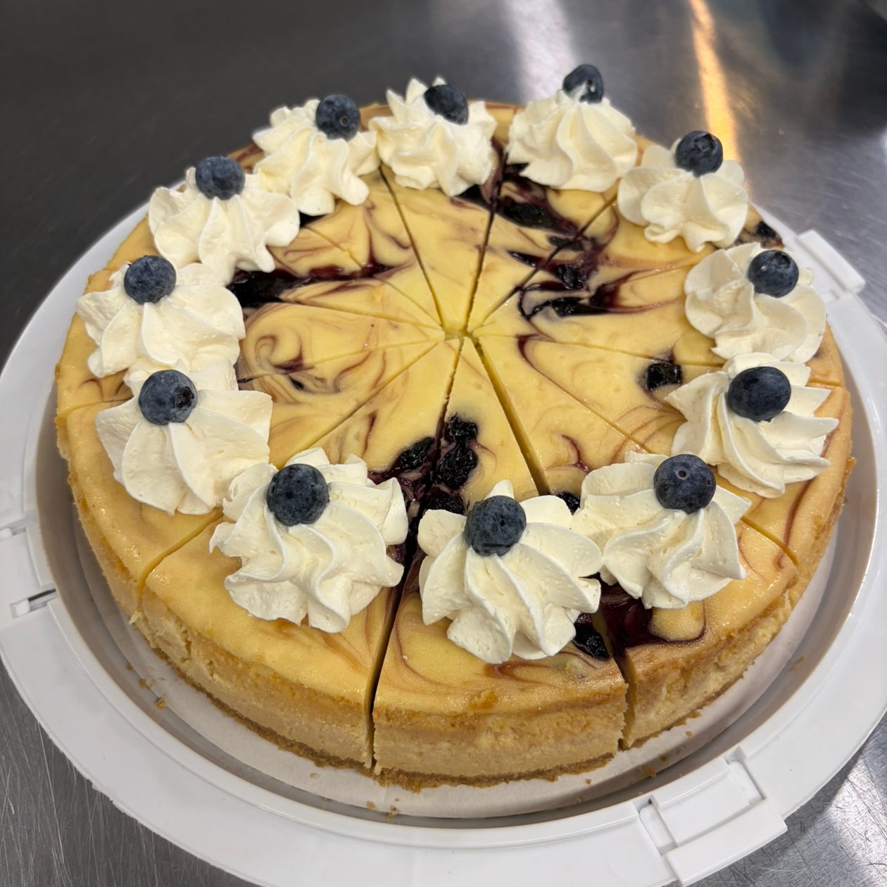 Lemon Blueberry Cheesecake.