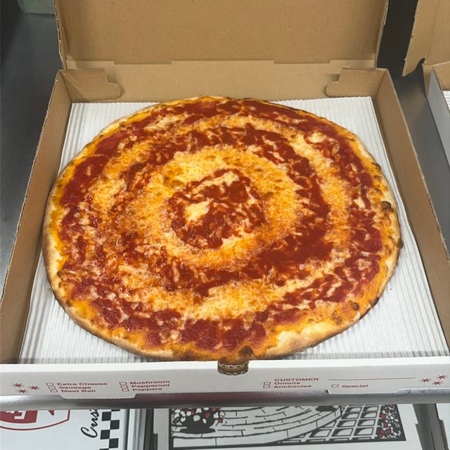 THCR Sweet Sauce Pizza.