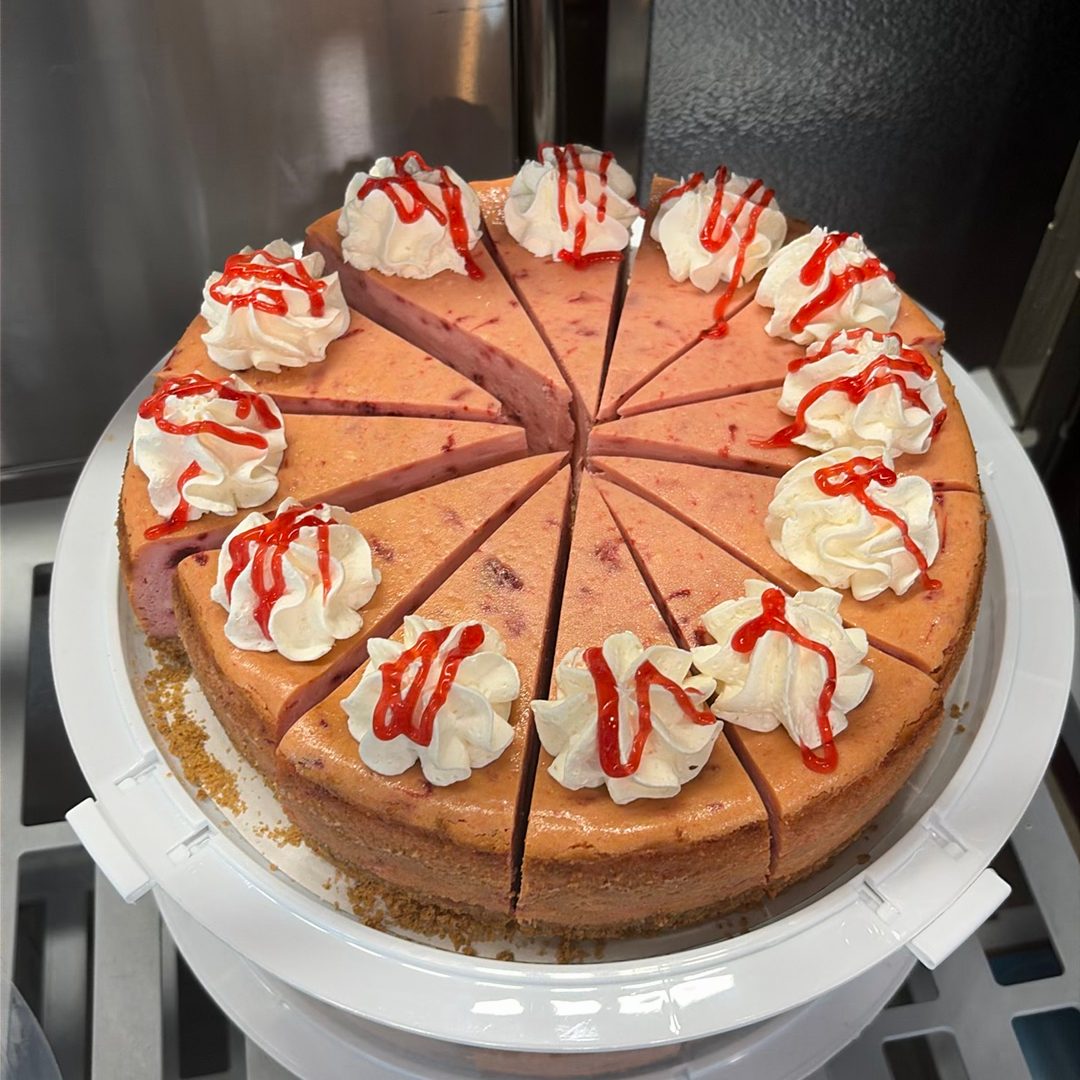 Strawberries N Cream Cheesecake.