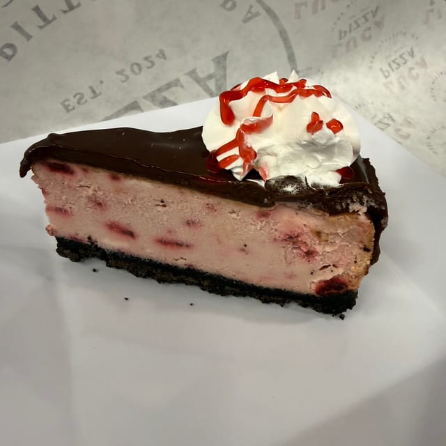 Chocolate Covered Strawberry Cheesecake.