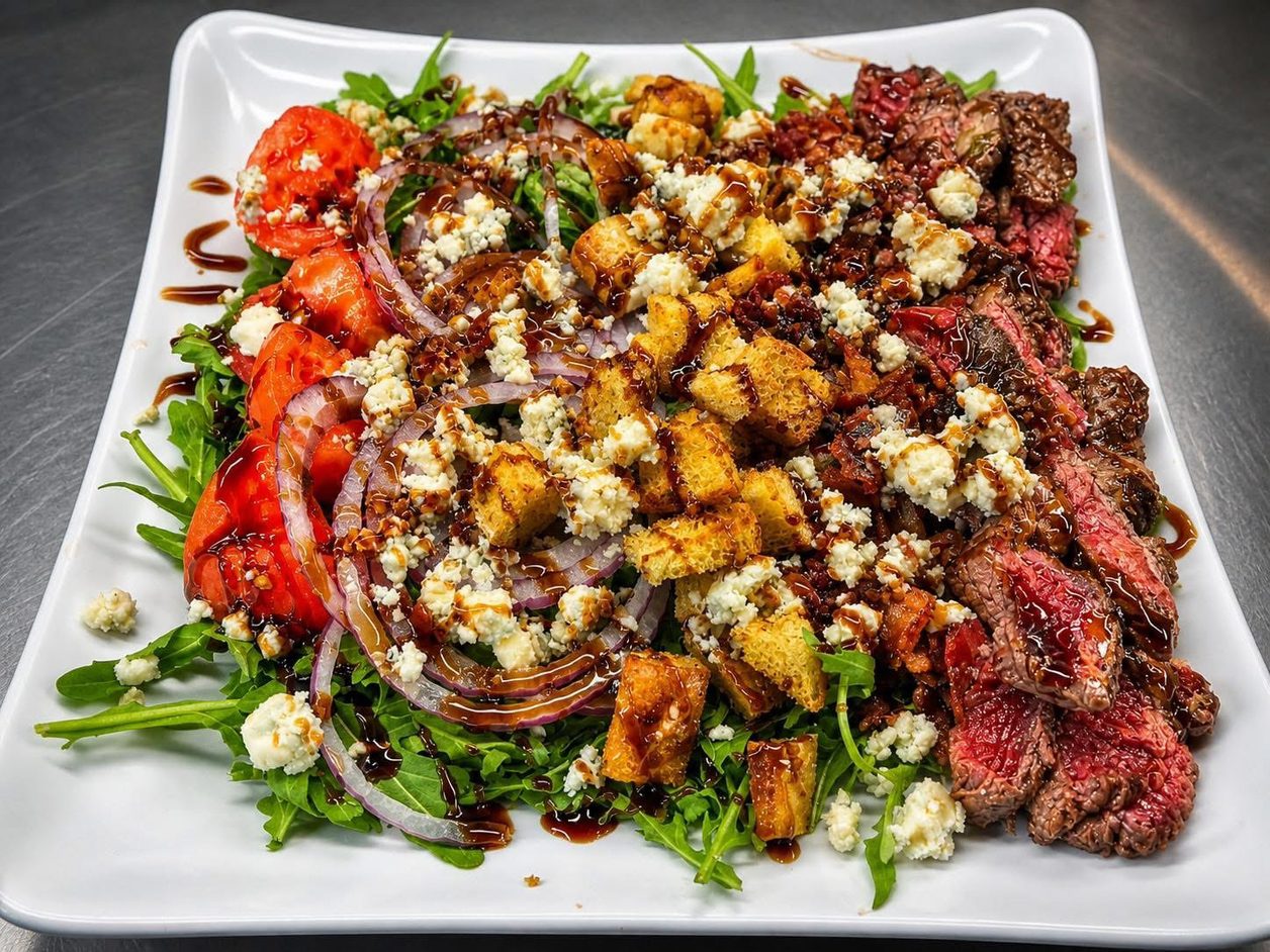 Black And Bleu Salad.