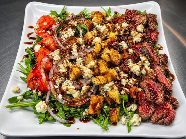 Black And Bleu Salad.