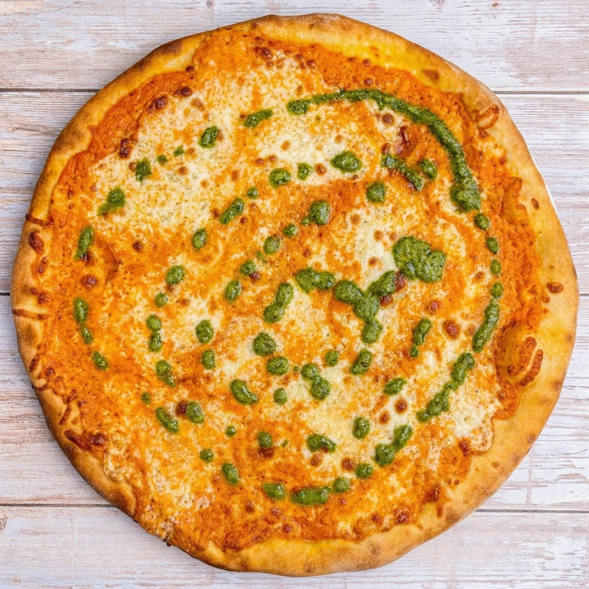 Round Vodka Specialty Pizza.
