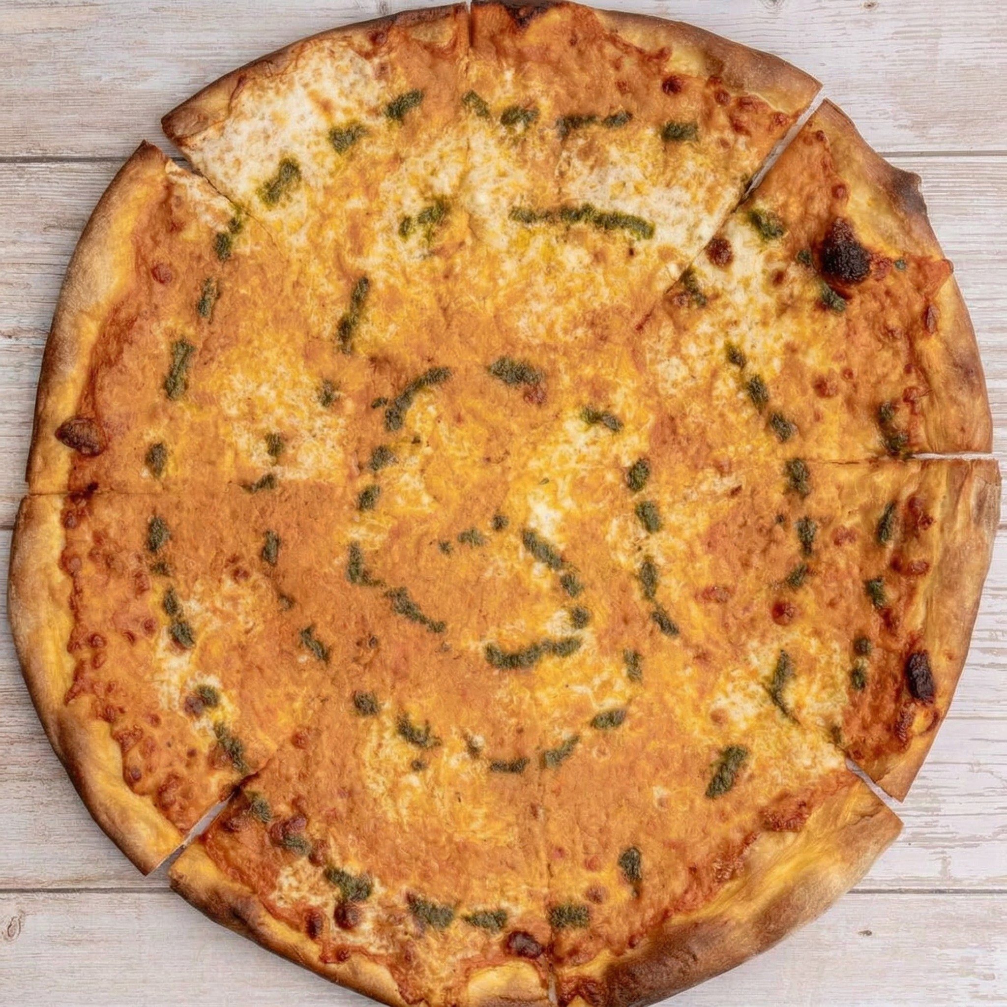 THCR Round Vodka Specialty Pizza.