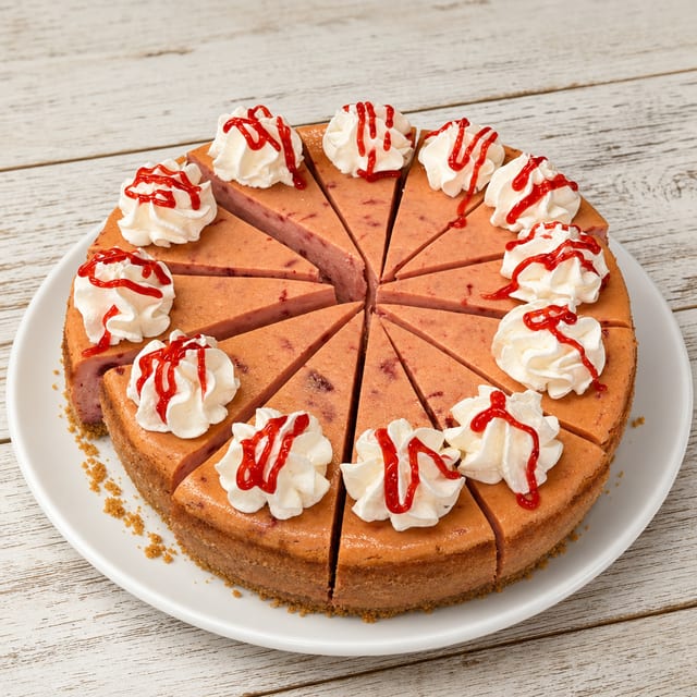 Strawberries N Cream Cheesecake.