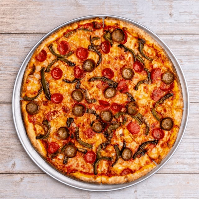 THCR Luca Special Specialty Pizza.