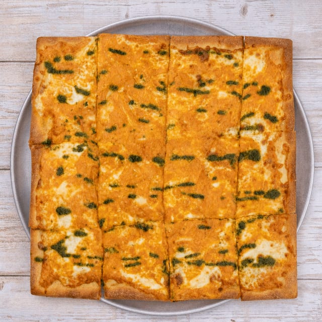 Square Vodka Pizza.