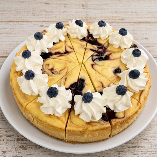 Lemon Blueberry Cheesecake.